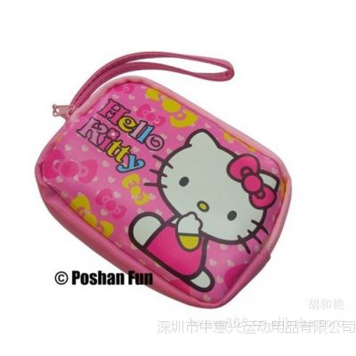 hello kitty pvc travel cosmetic make-up bag purse 